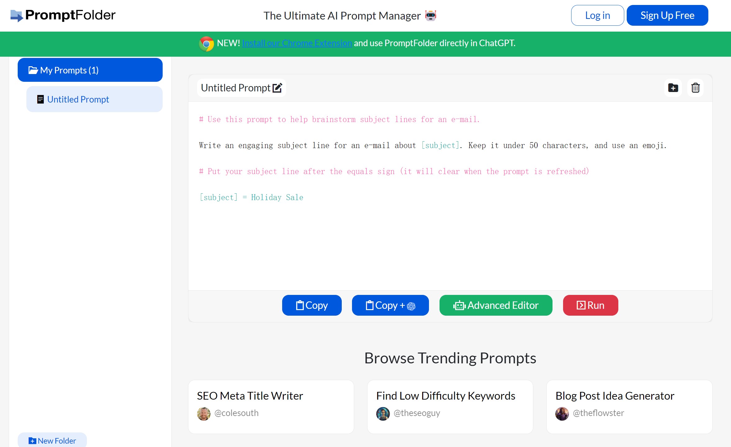 PromptFolder